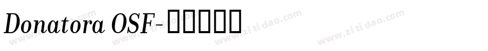 Donatora OSF字体转换